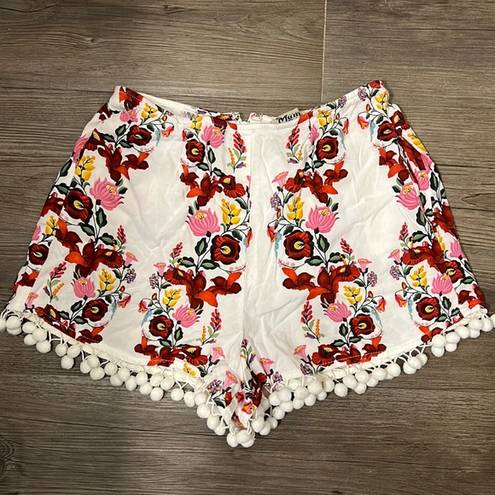 Show Me Your Mumu White Floral Short | Size XS