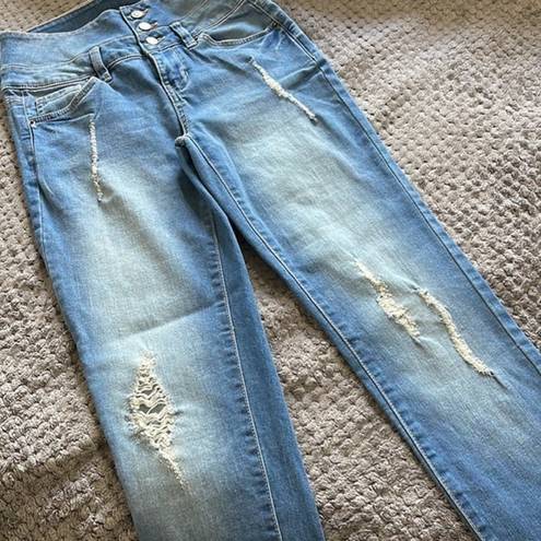 Ymi  DENIM BLUE JEANS HIGH RISE SIZE 1 EUC #7269