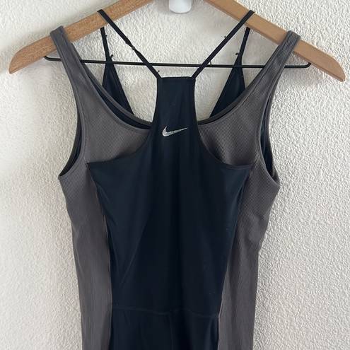 Nike  Yoga Dri-Fit Luxe 7/8 Colorblock Jumpsuit Small