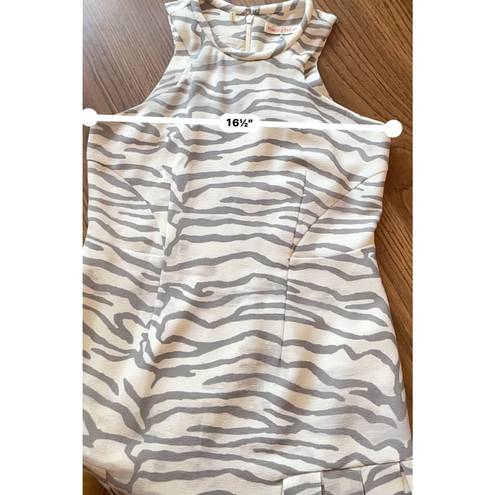 Rebecca Taylor  Snow Tiger Print Flare Dres size 4