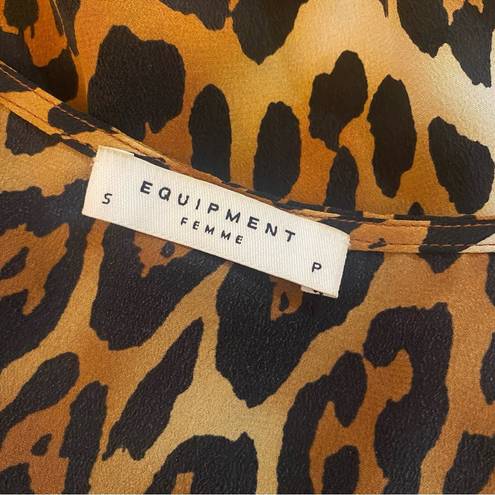 Equipment  | leopard silk cami