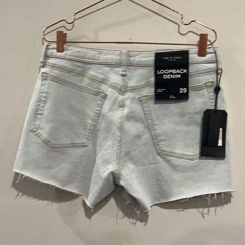 Rag and Bone  loopback denim. Low rise light denim wash jean shorts. Size 29