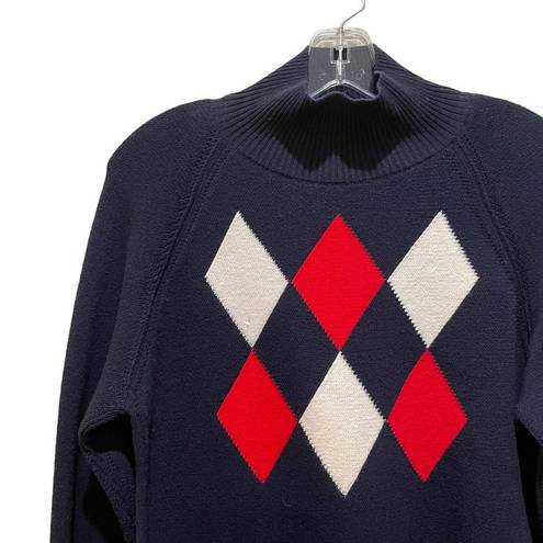 Moncler  Maglione Argyle Sweater Dark Blue