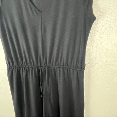 The North Face  Black Casual Drawstring Waist Short Sleeves Dress, Size Large