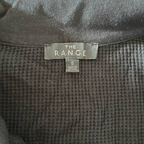 The Range  Black Long Sleeve Crop Top
