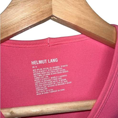 Helmut Lang  Active Workout Short Sleeve Top Barbie Pink Size XS