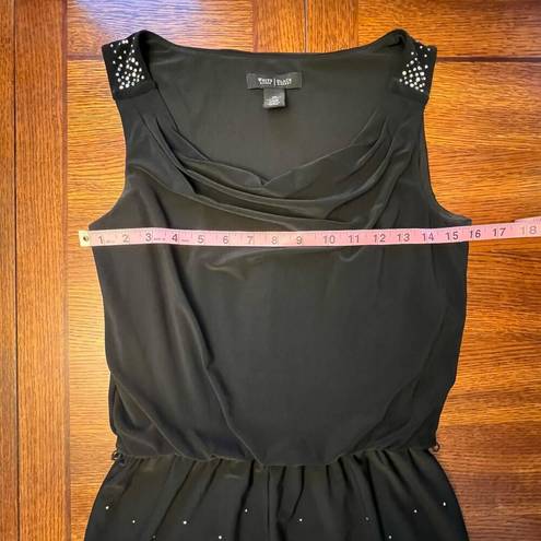 White House | Black Market  Black Sleeveless Studded Skirt Casual Dress Size XS