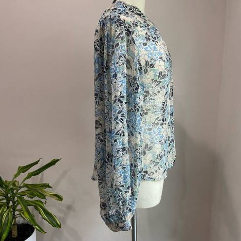 Veronica Beard  Ashlynn Blouse in Floral Multi Blue