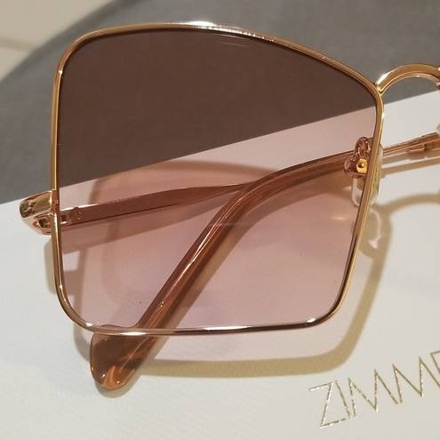 Zimmermann 💕💕 Empire Butterfly Sunglasses ~ Rose Gold Brown Gradient NWT