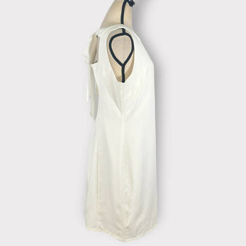 Sam Edelman  Sheath Dress Women's 12 White Sleeveless Tie Back Mini NWOT