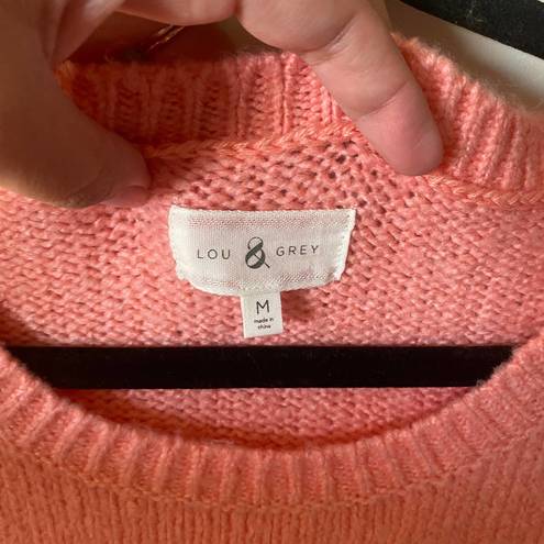 Lou & grey  Coral Knitted Long Sleeve Crewneck Sweater Women's Size Medium