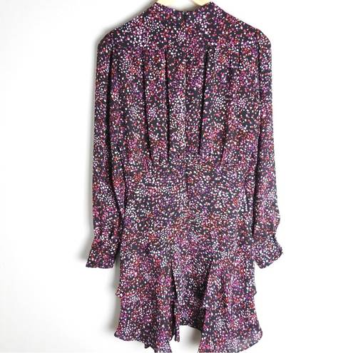 Parker Scatters Print Long Sleeve Tiered Dress