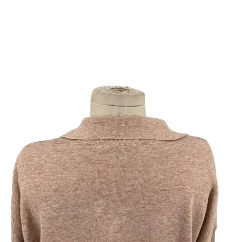 Tuckernuck  Clayton Knit Linen Polo Sweater Tencel Linen Tan Beige Size XS/S