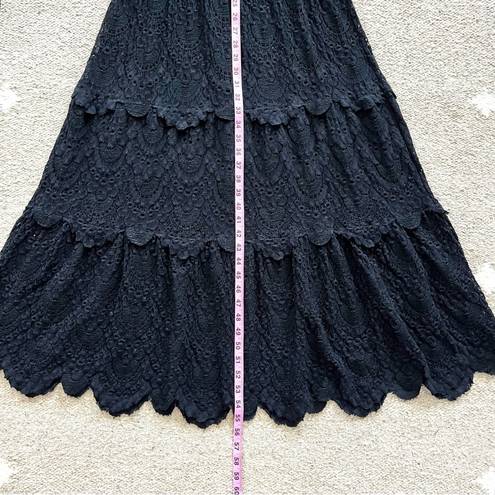 Nightcap Positano Black Lace Off Shoulders Maxi Dress