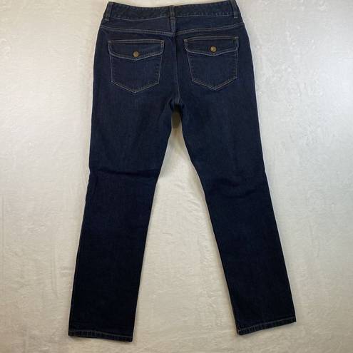 Krass&co LRL Lauren Jeans . Ralph Lauren Womens Sz 12 Straight Leg Flap Pocket Jean