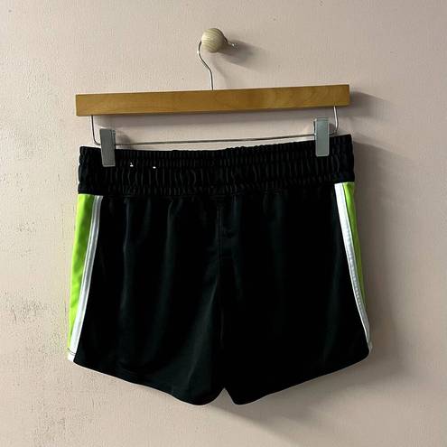 Xersion  Black & Green Stripe Athletic Shorts