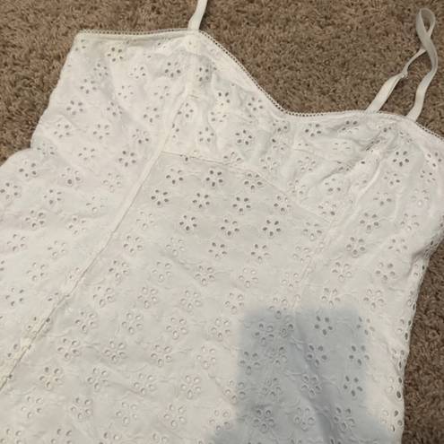 EXPRESS White Lace Mini Dress