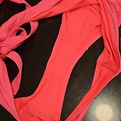 Jessica Simpson 💕💕 Glitter Bomb Bikini ~ Pop Pink Medium M NWT