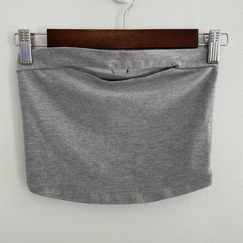 Project Social T Urban Outfitters Grey Kari Cut Out Tube Top