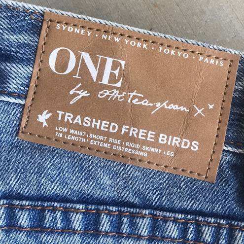 One Teaspoon  Trashed Free Birds Distressed Jeans