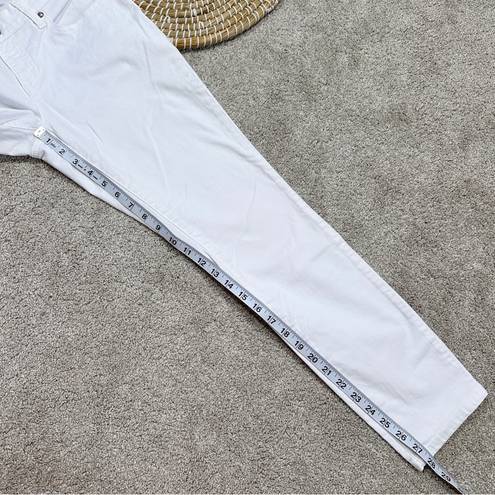 Eileen Fisher  System Organic Cotton Slim Fit Ankle Jean White Size 4