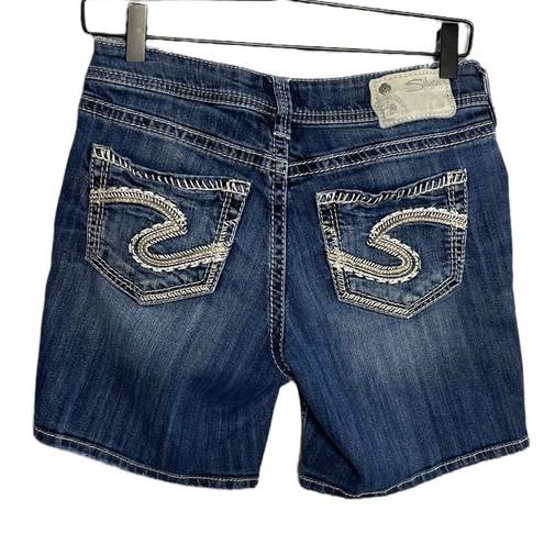 Silver Jeans Silver Women’s Suki Mid Rise Jeans Shorts Size 28