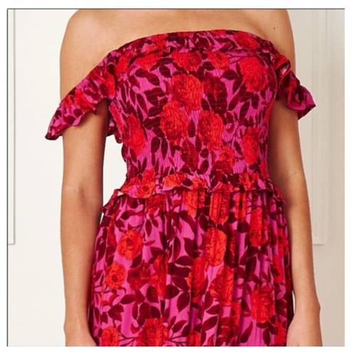 Abel the label  by  Purple/Red Floral Reign Maxi XS Dress NWT (D020)