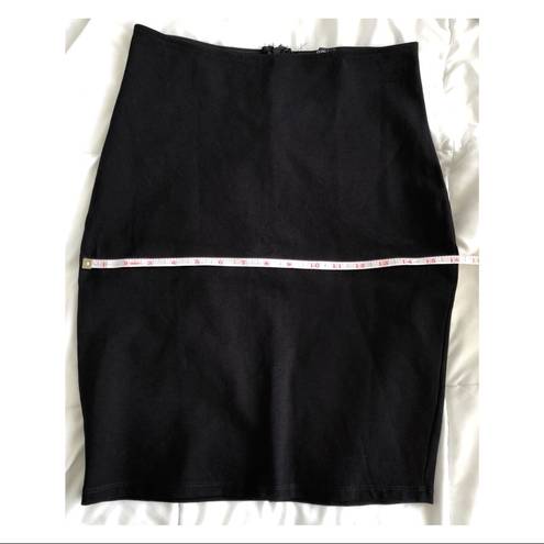 Solemio Black Bodycon Stretchy Mini Skirt Large