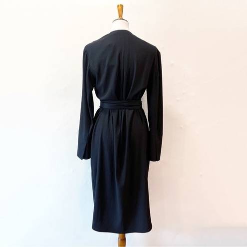 MM.LaFleur  Gosia Dress in Black Wave Crepe Size 6 NEW NWT