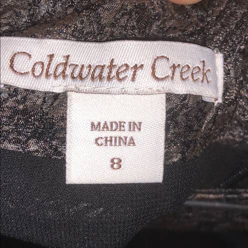 Coldwater Creek  brown skirt size 8