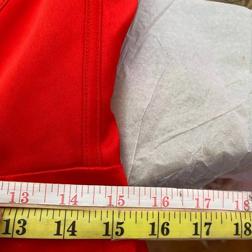 House Of CB  Loretta Red Corset Bustier Satin Draped Off Shoulder Dress NWOT XL