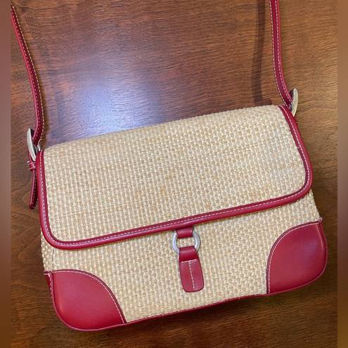 Ratan Vintage Red and Tan Purse