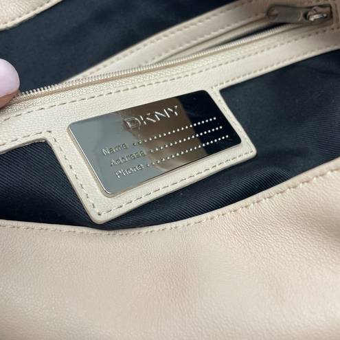 DKNY  peach/nude leather shoulder bag