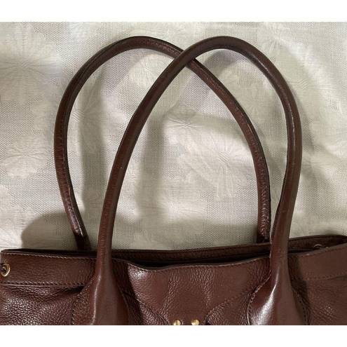 The Sak  Pink Label Brown Pebble Leather Tote Carry all Shopper Shoulder Bag