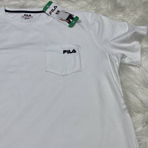 FILA NEW  Women's Front Pocket Short Sleeve Tee T-Shirt Size XL