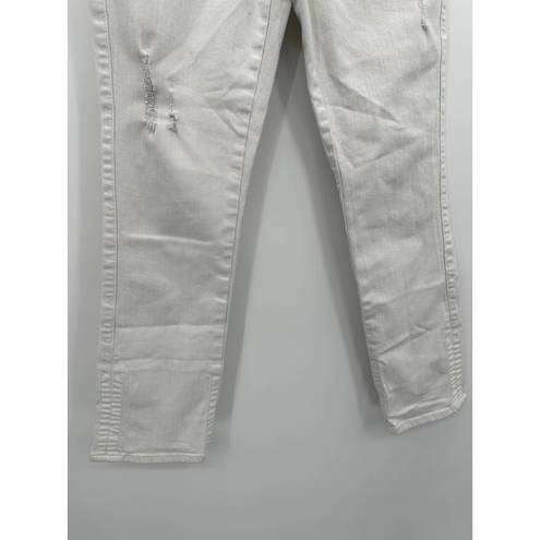 Rock & Republic  Kendall White Cotton Blend Denim Capri Jeans Women's Size 4