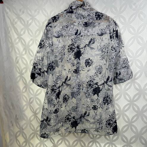 Joseph Ribkoff  Floral Statement Lightweight Tunic Style 212080 Size 10