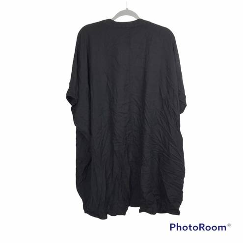 Talula  solid black open front cardigan kimono size S/M