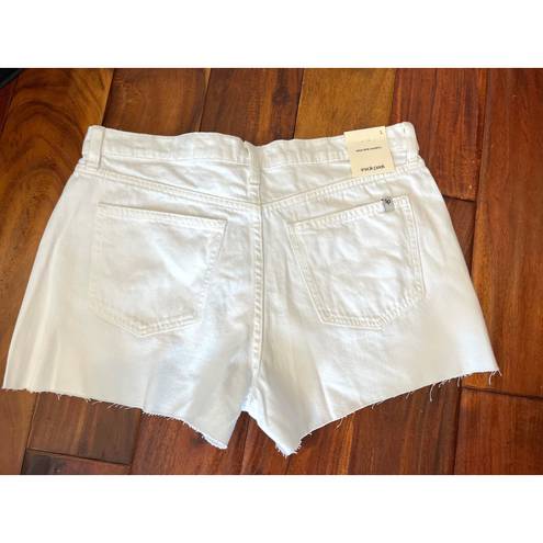 Sneak Peak Lulu’s Coolest Arrival White High-Rise Denim Cutoff Shorts by