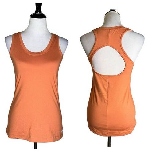 Gottex  Women's Racerback Tank Top Orange Open Back Athletic Sleeveless Size M