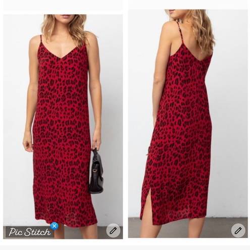 Rails  Yara Red Leopard Slip Dress