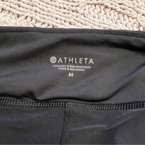 Athleta  Laser Run Black Layered‎ Athletic Tennis Skirt Size M