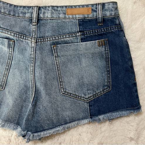 Tobi Cowboy Couture! Two-Tone Jean shorts