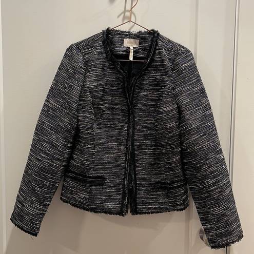 Laundry by Shelli Segal  SPAKLY BLUE & BLACK BLAZER