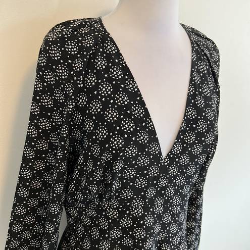 Equipment  Silk Alexandria Star Print Black Dress