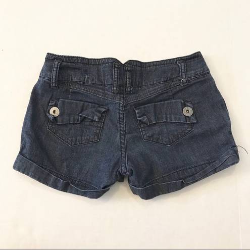 Zco Jeans  Denim Cuffed Shorts Double Button Size 3