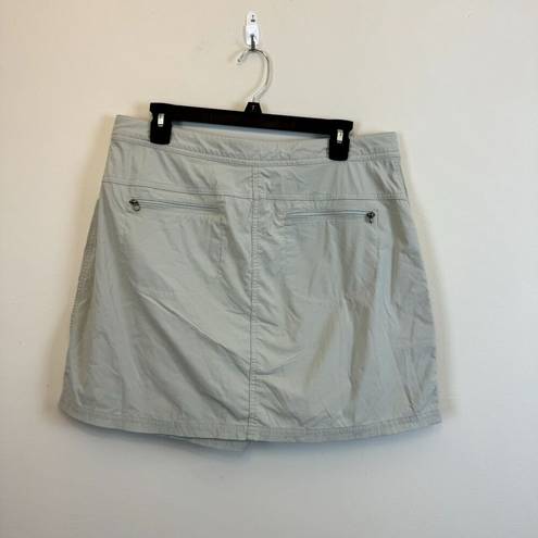 L.L.Bean  Skirt Womens Size 12 Nylon Skort Pockets Athletic Outdoors Hiking Logo