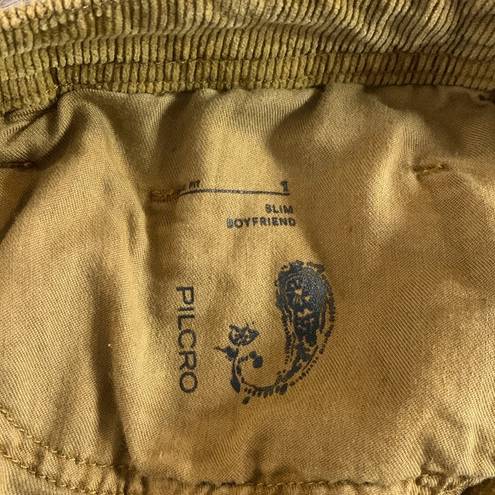 Pilcro  Tan Corduroy Slim Boyfriend Crop Pants - Size 22W