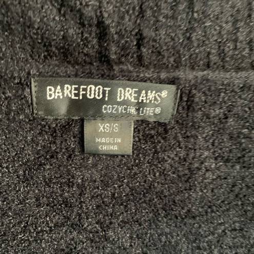 Barefoot Dreams  Cozychic Lite® Circle Cardigan Pockets Black Sweater