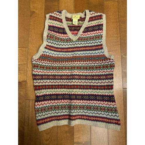 American Eagle  Outfitters Red Wool Striped Multicolor sweater & Vest size medium